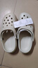 名創(chuàng  )優(yōu)品（MINISO）洞洞鞋男女款2025新款夏季外穿eva沙灘包頭涼拖鞋女士 骨白 36-37 【適合35-36碼穿】 曬單實(shí)拍圖