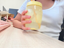 特百惠（Tupperware）吸吸罐550ml女生學生密封帶吸管水杯子七夕情人節(jié)禮物 奶黃色 曬單實拍圖