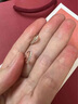 ICESTRELLA氣質(zhì)百搭愛心耳扣女18莫桑石耳飾小眾設(shè)計感送女友禮物 白色 曬單實拍圖