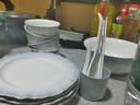 冪律碗具套裝奶油風(fēng)餐具套裝陶瓷盤子碗筷禮物整套碗盤喬遷之喜 【湯碗禮盒裝】6人食 26件套 曬單實(shí)拍圖