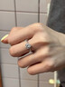 莫桑石戒指女時尚純銀一克拉鉆戒結(jié)婚仿真鉆石求婚戒送女朋友老婆 傾心鉆戒50分 默認(rèn)活口可以調(diào)節(jié)大小 曬單實拍圖