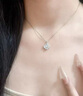老鳳祥輕奢S925銀項鏈女時尚爆閃蝴蝶吊墜生日七夕情人節(jié)禮物送女友老婆 花語夢蝶項鏈*品牌禮盒 曬單實拍圖