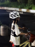 洛克兄弟兒童騎行頭盔青少年自行車頭盔風(fēng)鏡男女山地公路車 磨砂白 曬單實(shí)拍圖