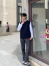 HLA海瀾之家針織背心男輕商務(wù)經(jīng)典系列圓領(lǐng)毛衣男25秋季 光蓄熱-藏青05 HNZGW3J002A L 175/92A 推薦137~150斤 曬單實(shí)拍圖