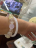 金石靈天然玉手鐲玉髓瑪瑙玉石白月光美人叮當(dāng)鐲本命年送女生生日禮物 曬單實拍圖