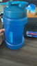 Blender Bottle噸杯噸桶運動(dòng)水壺網(wǎng)紅大肚杯大容量太空杯戶(hù)外男女健身便攜裝水桶藍色2200ml 曬單實(shí)拍圖