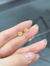 中國黃金CHINA GOLD18k四葉草耳釘女k金飾品時尚七夕情人節(jié)禮物送女友老婆生日實用 18k四葉草耳釘 曬單實拍圖