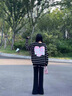 FitonTon喇叭褲女高腰顯瘦松緊腰微喇褲垂感彈力休閑褲女黑色喇叭褲 曬單實(shí)拍圖