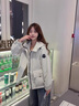 她芙（tafu）品牌女裝風(fēng)衣外套女2025春秋新款寬松百搭小個(gè)子連帽短款?yuàn)A克上衣 豆綠色 M 適合100-116斤 曬單實(shí)拍圖