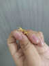 中國(guó)黃金（CHINA GOLD）黃金耳釘蝴蝶結(jié)耳環(huán)女足金耳飾七夕情人節(jié)生日禮物送女友老婆愛(ài)人 足金蝴蝶結(jié)耳釘+玫瑰禮盒 曬單實(shí)拍圖