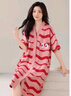貓人純棉V領(lǐng)睡裙女可愛(ài)中長(cháng)款連衣裙【2025新款】大碼睡衣女可外穿 曬單實(shí)拍圖
