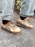 安踏凹凸面包鞋增高板鞋春季新款男低幫潮流運動(dòng)休閑鞋112548070 格子棕/麥芽淺棕/朽木棕-4 42 (260mm) 曬單實(shí)拍圖