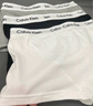 Calvin Klein內衣男士三條裝ck提花腰邊低腰棉質(zhì)貼身防夾臀四角褲平角內褲男 U2664998-太空黑/月光白/椰青灰 3條 L 曬單實(shí)拍圖