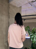 LAGOGO可愛(ài)斑點(diǎn)狗粉色T恤女拉谷谷2025年夏季新款撞色圓領(lǐng)短袖 粉紅色 M 曬單實(shí)拍圖