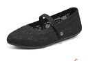 斯凱奇（Skechers）女鞋秋季蕾絲淺口單鞋平底時(shí)尚通勤鞋休閑瑪麗珍鞋158995 曬單實(shí)拍圖