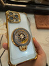 艾邦達適用于蘋果16promax手機殼16pro氣囊防摔iPhone15旋轉(zhuǎn)陀螺14pro帶鏡頭膜透明高級輕奢高檔高級感女 【沙漠金】陀螺支架-帶鏡頭膜 iPhone 16 Pro Max 曬單實拍圖