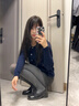 良人訪打底褲女秋冬加絨加厚保暖可外穿高腰顯瘦修身不掉襠不勾絲連褲襪 深灰色 秋季加絨（適合10~25°C） 均碼 （連腳） 曬單實拍圖