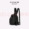 蔻馳（COACH）奧萊女士女包PACE旅行雙肩包背包 SV/黑色 曬單實(shí)拍圖