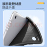 JPLAYER蘋(píng)果iPad 5/6/Air2 保護(hù)套9.7英寸2018款平板電腦保護(hù)殼三折支架智能休眠全包輕薄便攜防摔 白冰藍(lán) 曬單實(shí)拍圖