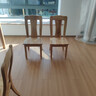 現(xiàn)代中式大款全實(shí)木椅子靠背椅家用餐廳卯榫結(jié)構(gòu)酒店飯店餐椅 牛頭椅【原木色】免安裝款 曬單實(shí)拍圖