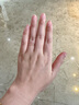佐卡伊鉆戒女18K金玫瑰金彩金排鉆戒指女戒排戒尾戒送生日禮物送女朋友 白18K金共約15分 下單前指圈號請詳詢客服 曬單實拍圖