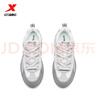 特步（XTEP）門店同款X華夫鞋板鞋女秋冬新款防滑耐磨運(yùn)動(dòng)鞋舒適保暖板鞋 帆白/鴿子灰/素雅灰 36 曬單實(shí)拍圖