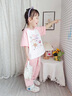 G.DUCKKIDS小黃鴨童裝女童夏裝套裝春秋夏季24兒童衣服寶寶庫洛米短袖兩件套 庫洛米 紫色aooigoo 120 建議5~6歲【110-120cm】 曬單實(shí)拍圖