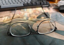 依視路（ESSILOR）鉆晶膜御A4防藍光膜巖近視眼鏡片男女眼鏡框多款可選配膜致 合金-全框-OJ019-黑槍 鏡框+鉆晶膜巖 1.60依視路非球面鏡片 曬單實拍圖