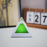 金字塔鬧鐘 學(xué)生創(chuàng  )意夜光鬧鐘 貪睡三角形鬧鐘 心情七彩變色鬧鐘 白色 曬單實(shí)拍圖