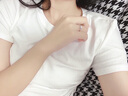 中國黃金鉆石鉑金戒指女求婚鉆戒白金婚戒女生生日禮物女友老婆結婚紀念 四葉草鉑金鉆戒【品牌禮盒】 曬單實(shí)拍圖