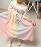 G.DUCKKIDS兒童漢服女童夏裝連衣裙夏季仙古裝新款中國風女孩唐裝童裝襦裙子 粉色 110 建議身高100-110cm年齡4-5 曬單實拍圖