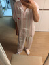 蕉內(nèi)絲絲520H睡衣女士夏季冰絲涼感鍛面短袖情侶家居服七夕送女友禮物 曬單實(shí)拍圖