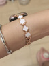 watchbond適用華為手表Watch Fit4表帶Fit4Pro四葉草鏈式金屬貝殼智能Fit3運動(dòng)fit4表帶女款夏天高級腕帶 【四葉草鏈式】星光白貝+送銀色接頭 適用華為手表Fit4/Fit4p 曬單實(shí)拍圖