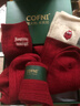 Cofni意大利大紅襪子女羊絨襪羊毛襪加絨加厚秋冬保暖紅色中筒襪堆堆襪 禮盒裝： 6雙 曬單實(shí)拍圖