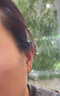 中國黃金（CHINA GOLD）黃金耳釘女足金小蠻腰耳環(huán)七夕七夕情人節(jié)禮物送女友老婆 足金小蠻腰耳扣金重約1.8g 曬單實拍圖