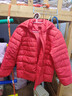 雪中飛【可拆卸帽輕薄羽絨服】秋冬新品高蓬松鴨絨中大童裝保暖兒童外套 中國紅 140 曬單實(shí)拍圖