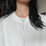 伊燦超閃方形鋯石吊墜項(xiàng)鏈女2025年新款爆款ins時(shí)尚小眾設(shè)計(jì)感鎖骨鏈 方塊水鉆項(xiàng)鏈女銀色 曬單實(shí)拍圖