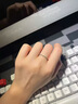 胖東來(lái)同款鉑金戒指女pt950PT950半圈鉆白金鉆戒疊戴細指環(huán)定婚求 鉑金半圈鉆戒指 8號 曬單實(shí)拍圖