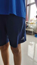 特步（XTEP）兒童褲子男童夏季彈力好動(dòng)褲輕薄透氣短褲 深?yuàn)W藍(lán) 175 曬單實(shí)拍圖