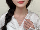 Cindy Kelly999純銀項鏈女高級感輕奢實用鎖骨鏈送老婆結(jié)婚紀念生日禮物女生 蝶夢項鏈 曬單實拍圖