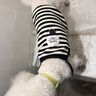 嬉皮狗（hipidog）寵物夏天簡約條紋自帶牽引扣吊帶狗狗夏季薄款韓版字母兩腳狗衣服 雷奧黑（自帶牽引扣） 2XL （建議體重15-20斤） 曬單實拍圖