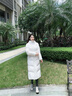 李寧火鍋羽絨服丨擋風(fēng)防潑水女子冬季顯瘦簡約連帽長外套AYMU502 曬單實拍圖