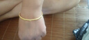 中國黃金（CHINA GOLD）足金5D硬金永恒之戀玫瑰黃金手鐲送女友老婆生日禮物 58#  約6.2g 曬單實(shí)拍圖