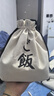 圓本日式帆布抽繩式手提包飯盒袋學(xué)生上班族午餐帶飯包包高顏值便當(dāng)包 曬單實(shí)拍圖