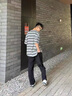 啄木鳥冰絲褲男夏季薄款高檔休閑褲男士寬松直筒彈力透氣速干長褲子男 黑色平口+灰色平口【兩件裝】 2XL 建議125-140斤 曬單實拍圖