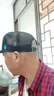 力嘶（RIOREX）帽子男平檐街頭潮牌歐美風(fēng)嘻哈帽平沿帽低調(diào)大頭圍hiphop帽 黑色網(wǎng)眼帽 58cm（57-59cm） 曬單實(shí)拍圖