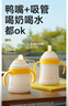 皇寵皇寵好吸保溫杯嬰兒寶寶水杯4個月一歲以上鴨嘴吸管學(xué)飲保溫奶瓶 【背帶款】吸管保溫杯300ml+鴨嘴 曬單實拍圖
