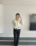 伊婭莎職業(yè)西褲男女高端商務(wù)西裝褲顯瘦彈性正裝褲銀行免燙上班工作褲子 黑色女褲 L 曬單實拍圖
