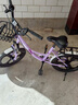 鳳凰（Phoenix）兒童自行車鳳凰兒童自行車10歲以上女童自行車6-10歲小學(xué)生自行車 頂配紫丨一體輪+后座+減震+禮包 20寸【適合130-160cm】 曬單實拍圖
