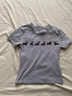 小野七天正肩短袖辣妹裝t恤女修身顯瘦圓領(lǐng)2026春夏季新款小個(gè)子上衣夏裝 灰色小狗 M 曬單實(shí)拍圖